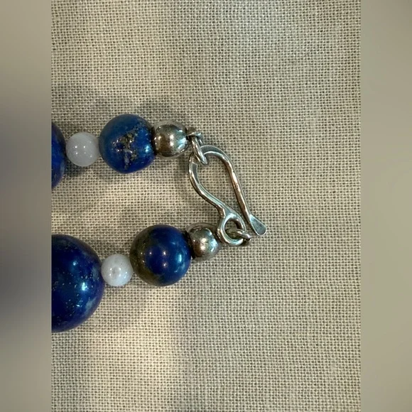 Jay King Blue Lace Agate long necklace - Picture 7 of 9